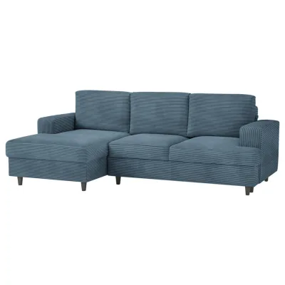 Mid.you Ecksofa Blau 247x140 cm