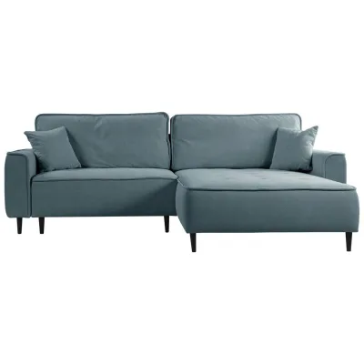 Mid.you Ecksofa Blau 263x183 cm