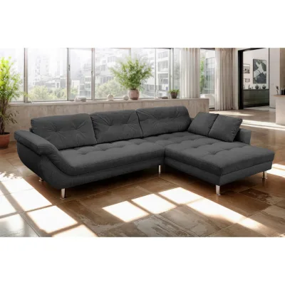 Mid.you Ecksofa Brooklyn Anthrazit 329x199 cm