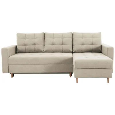 Mid.you Ecksofa Creme 232x141 cm