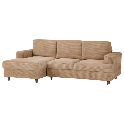 Mid.you Ecksofa Hellbraun 247x140 cm