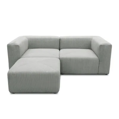 Mid.you Ecksofa Hellgrau 216x193 cm