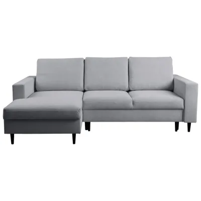 Mid.you Ecksofa Hellgrau 230x145 cm