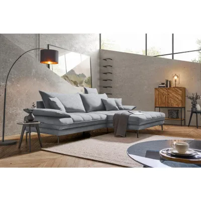 Mid.you Ecksofa Prato Hellgrau 292x176 cm