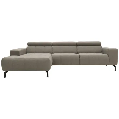 Mid.you Ecksofa Silber 292x175 cm