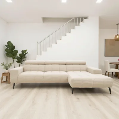 Mid.you Ecksofa Trento Creme 287x175 cm