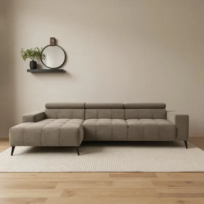 Mid.you Ecksofa Trento Taupe 287x175 cm