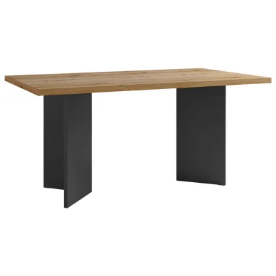 Mid.you Esstisch Anthrazit, Eiche 90x75.5x160 cm