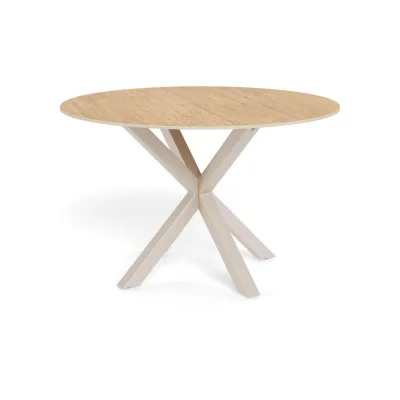 Mid.you Esstisch Heaven Grau, Eiche 119x75.5x119 cm