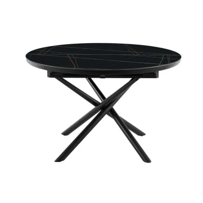 Mid.you Esstisch Schwarz 120x76x120-160 cm