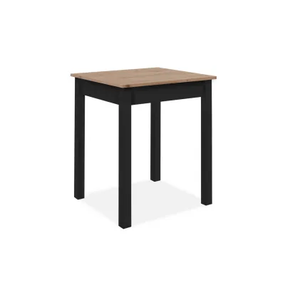 Mid.you Esstisch Schwarz, Eiche Artisan 67x76x60 cm