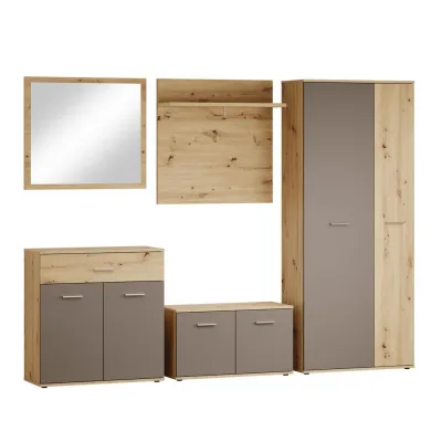 Mid.you Garderobe Anthrazit, Eiche Artisan 260x190x35 cm