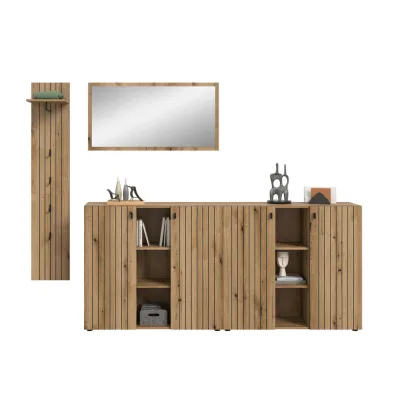 Mid.you Garderobe Eiche 258x192x37 cm