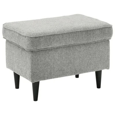 Mid.you Hocker Silber 63x43x42 cm