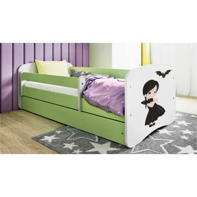 Mid.you Kinder-/Juniorbett Babydreams Grün, Weiß 80x160 cm