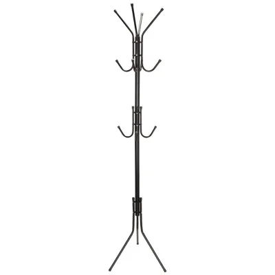 Mid.you Kleiderständer Schwarz 44x180x44 cm
