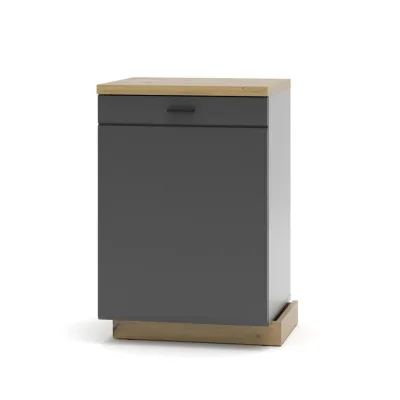 Mid.you Lowboard Graphit, Eiche Artisan 50x76x47 cm