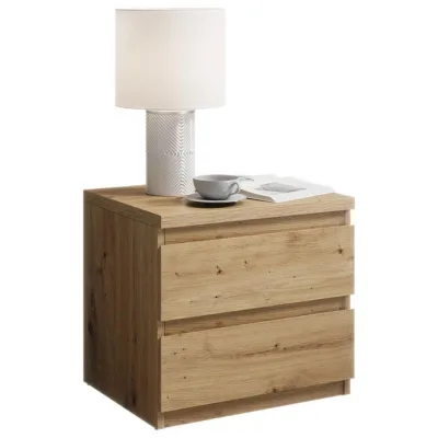 Mid.you Nachtschrank Eiche 45x43.6x38 cm