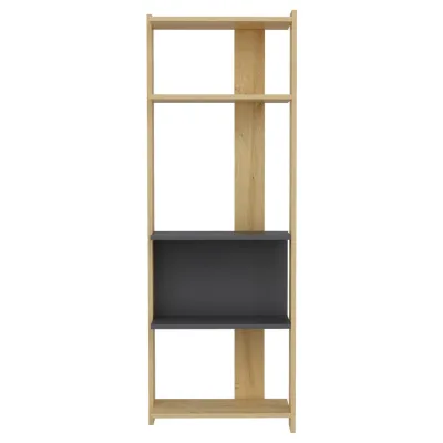 Mid.you Regal Anthrazit, Eiche 58.6x165x26.8 cm