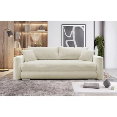Mid.you Schlafsofa Beige 232x88x105 cm