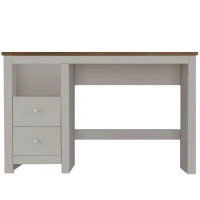 Mid.you Schreibtisch Emerald Creme, Natur 76x50x120 cm