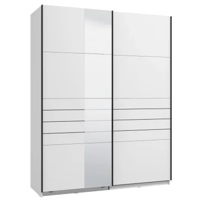 Mid.you Schwebetürenschrank Weiß 145.5x217.5x60 cm