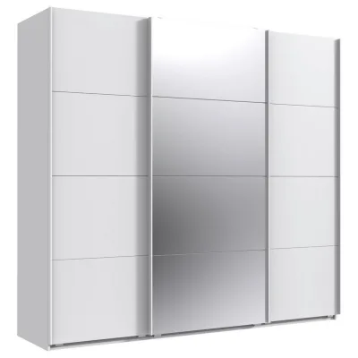 Mid.you Schwebetürenschrank Weiß 225x208x64 cm