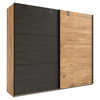 Mid.you Schwebetürenschrank Wimex Detroit Graphit, Eiche 300x216x65 cm