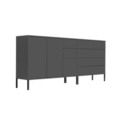 Mid.you Sideboard Anthrazit 184.5x86x33 cm