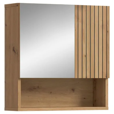 Mid.you Spiegelschrank Eiche Artisan 60x55x17 cm