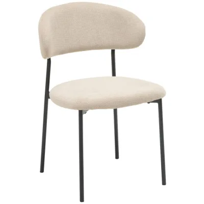 Mid.you Stuhl Schwarz, Beige 53x80x57 cm