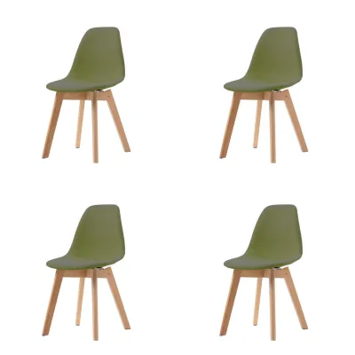 Mid.you Stuhl-Set Grün 47x83x53 cm