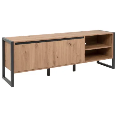Mid.you Tv-Element Anthrazit, Eiche 160x55x40 cm