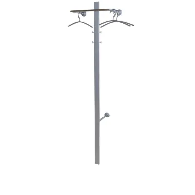 Mid.you Wandgarderobe Mehrfarbig, Schwarz 31x50x180 cm