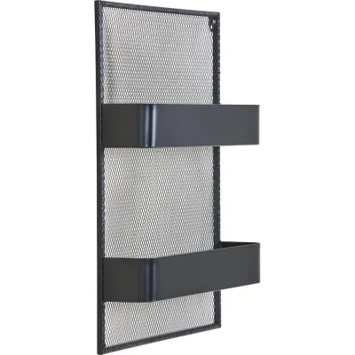 Mid.you Wandregal Schwarz 45x10x60 cm