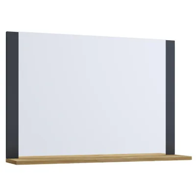Mid.you Wandspiegel VCM VCB 10 Anthrazit, Eiche 80 cm