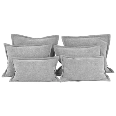 Mid.you Zierkissenset Grau 70-50x60-25x10 cm