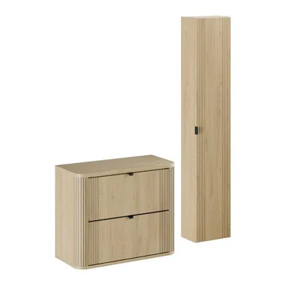 Milaros Markt Badmöbel-Set Eiche 100x140x46 cm
