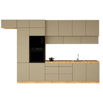 Milaros Markt Küchenzeile Beige 400x248x58 cm