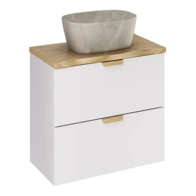 Milaros Markt Waschtischkombi Weiß 80x50x46.5 cm