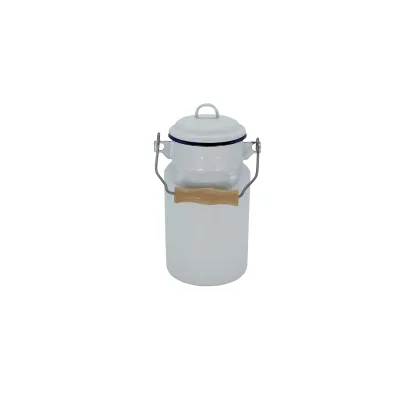 Milchkanne Serie HUSUM emailiert, 2 Liter