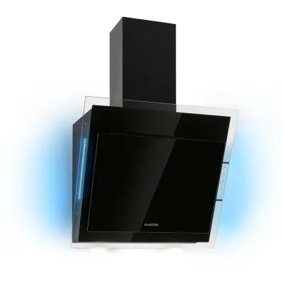Mirage 60 Dunstabzugshaube 671m³/h Touch-Panel RGB-Ambiente-Licht Glas Schwarz