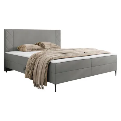 Mirjan24 Boxbett Grau 140x200 cm