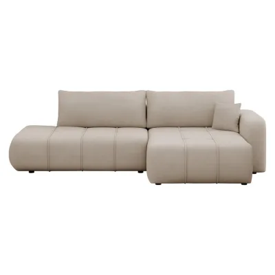 Mirjan24 Ecksofa Beige 262x145 cm