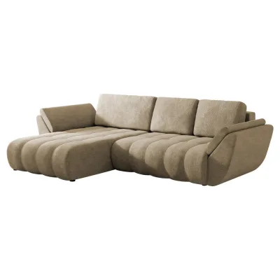 Mirjan24 Ecksofa Hellbraun 283x195 cm