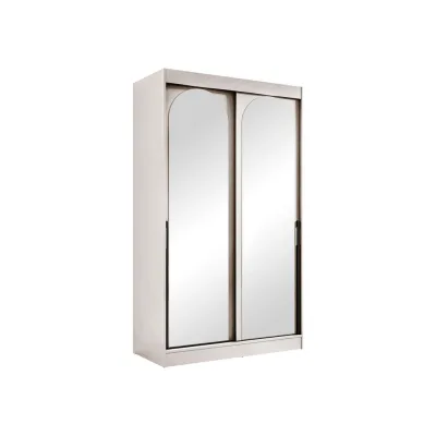 Mirjan24 Schiebetürenschrank Kaschmir, Schwarz 120x216x65 cm