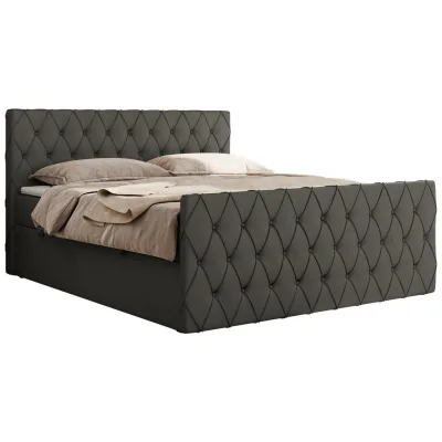 MKS Boxbett Grau 160x200 cm