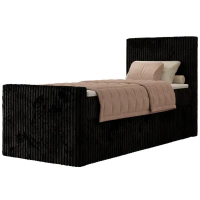 MKS Boxbett Schwarz 90x200 cm