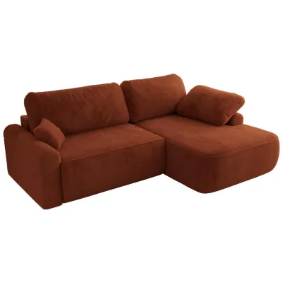 MKS Eckschlafsofa Orange 273x187 cm