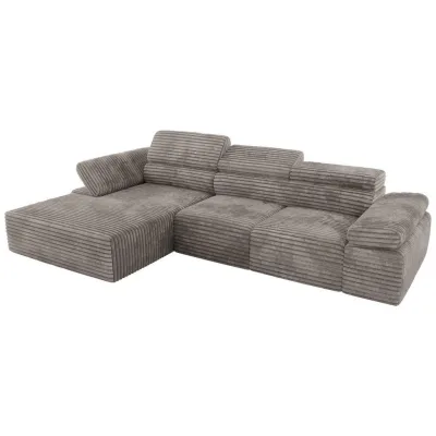 MKS Ecksofa Hellbraun 296x174 cm